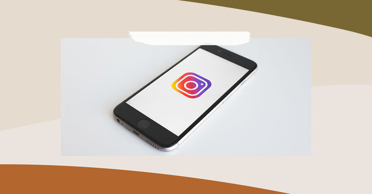 iphone with instagram app icon on the screen