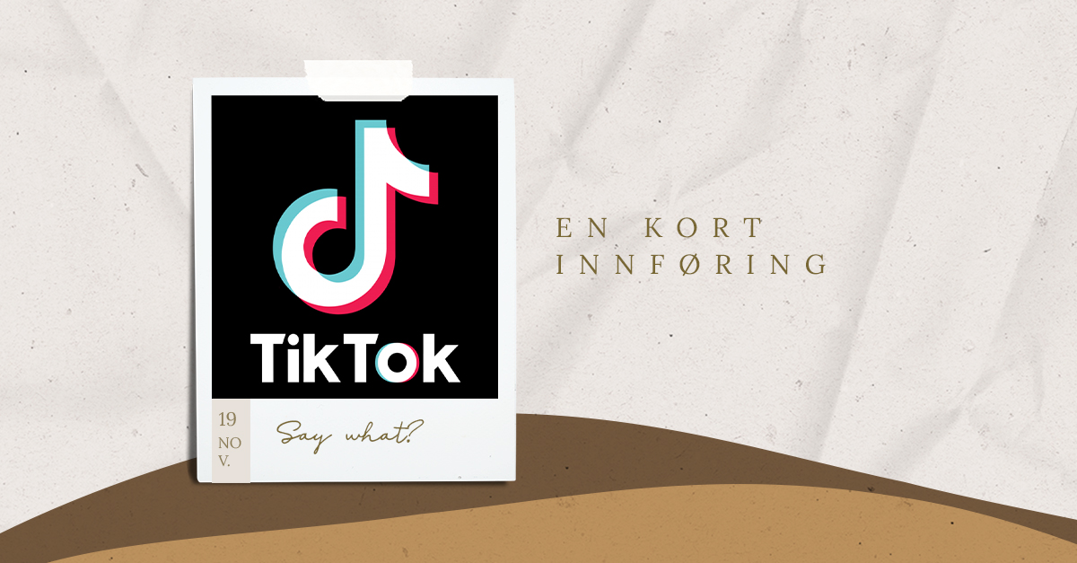 tiktok logo inside a polaroid frame